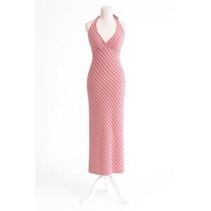 Ella Moss Halter Striped Maxi Dress Size 2